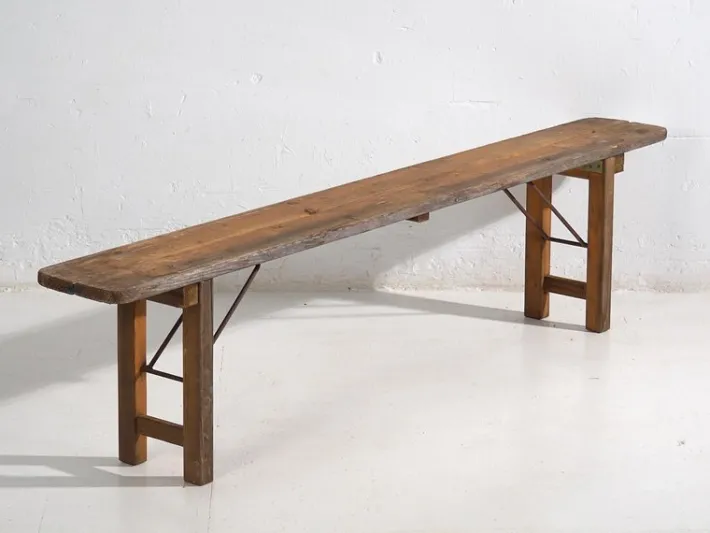 Pamono Vintage Folding Benches in Pine, 1950