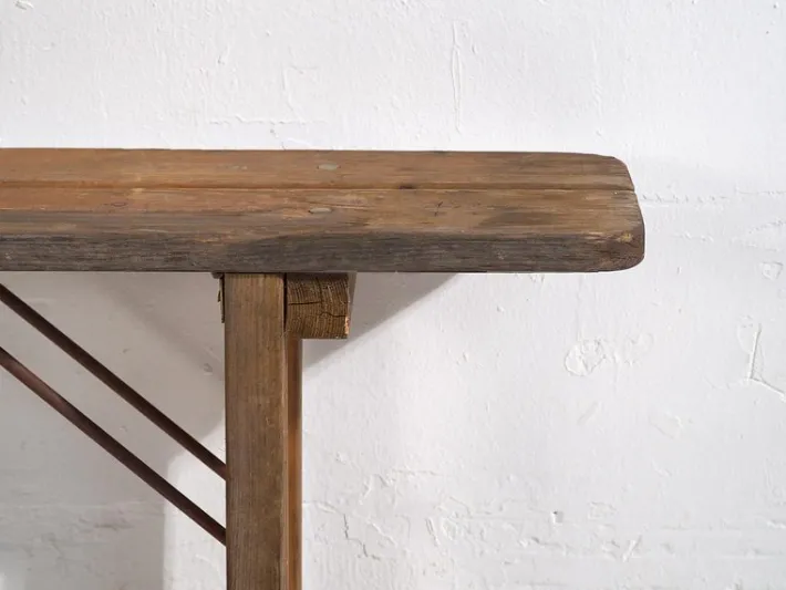 Pamono Vintage Folding Benches in Pine, 1950