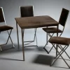 Pamono Vintage Folding Bridge Table and Chairs by Christian Dior, Italy, 1970s, Set of 5 Hot