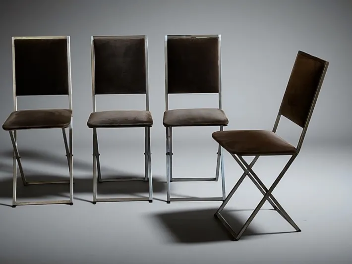 Pamono Vintage Folding Bridge Table and Chairs by Christian Dior, Italy, 1970s, Set of 5 Hot