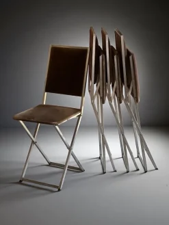 Pamono Vintage Folding Bridge Table and Chairs by Christian Dior, Italy, 1970s, Set of 5 Hot
