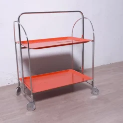 Pamono Vintage Folding Food Trolley, 1950s-1960s Discount