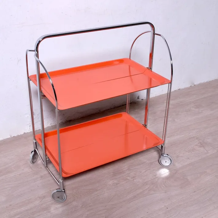 Pamono Vintage Folding Food Trolley, 1950s-1960s Discount