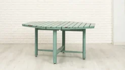 Pamono Vintage Folding Garden Set in Blue Painted Wood, 1970s, Set of 5 Sale