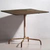 Pamono Vintage Folding Garden Table with Green Patina, 1920