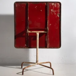 Pamono Vintage Folding Garden Table with Green Patina, 1920