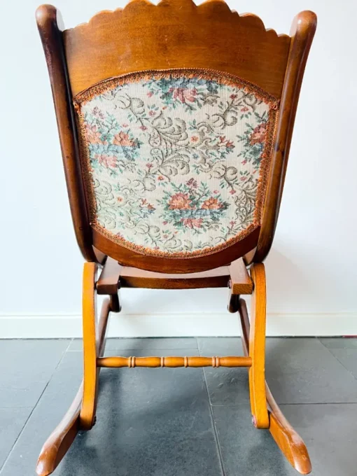 Pamono Vintage Folding Rocking Chair with Gobelin, 1950s New