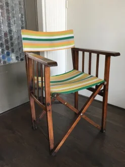 Pamono Vintage Folding Safari Chair, 1940s New