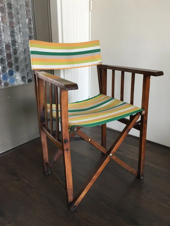 Pamono Vintage Folding Safari Chair, 1940s New