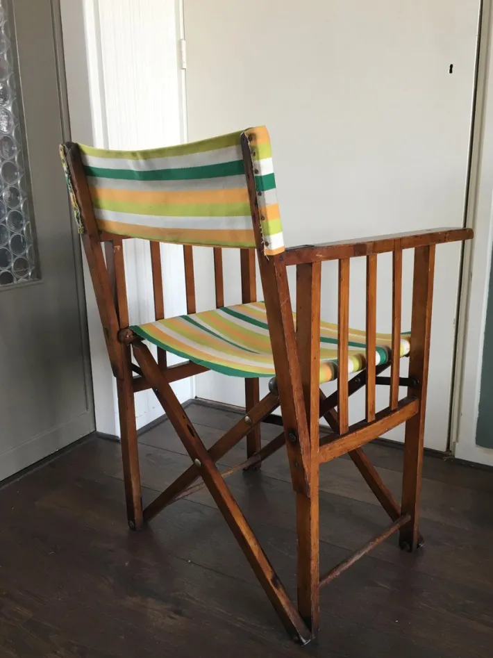 Pamono Vintage Folding Safari Chair, 1940s New
