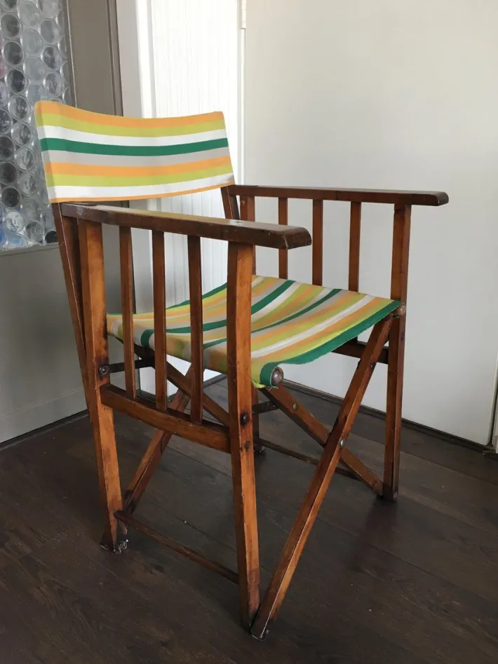 Pamono Vintage Folding Safari Chair, 1940s New