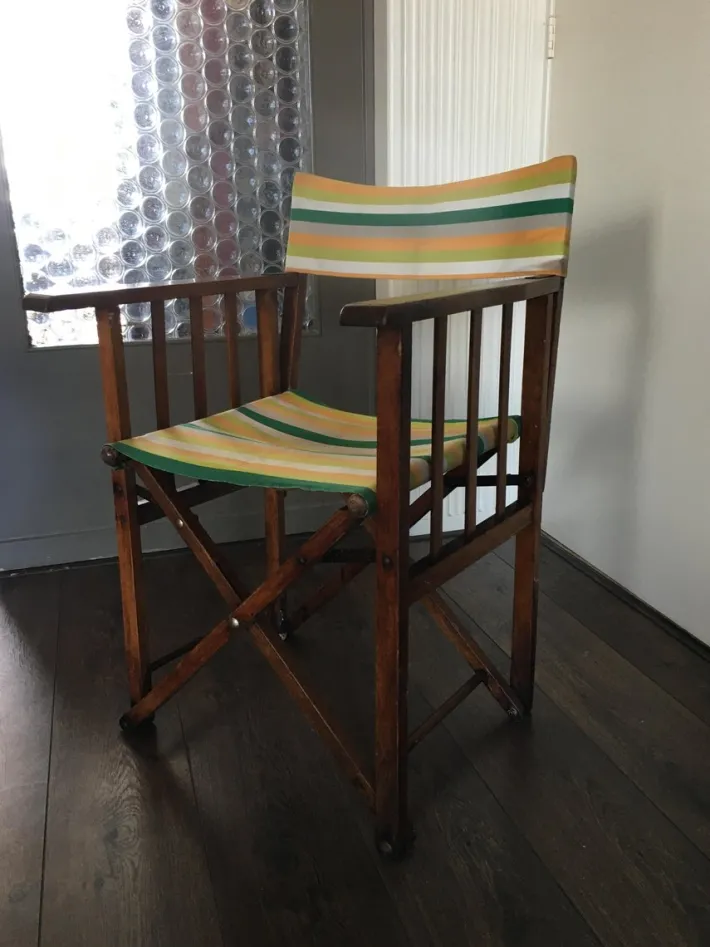 Pamono Vintage Folding Safari Chair, 1940s New