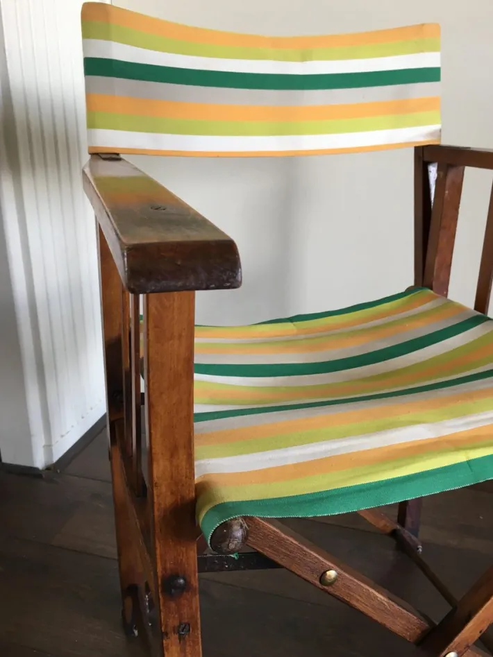 Pamono Vintage Folding Safari Chair, 1940s New