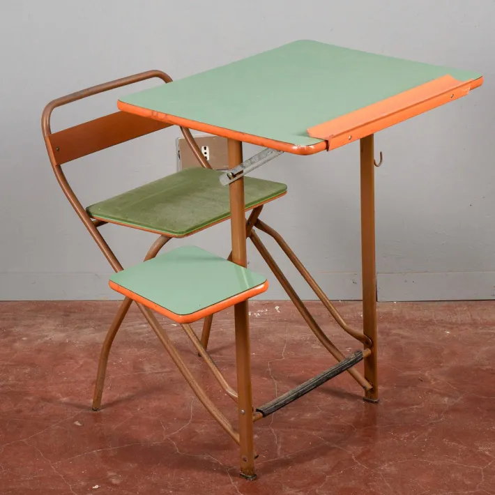 Pamono Vintage Folding School Desk Best
