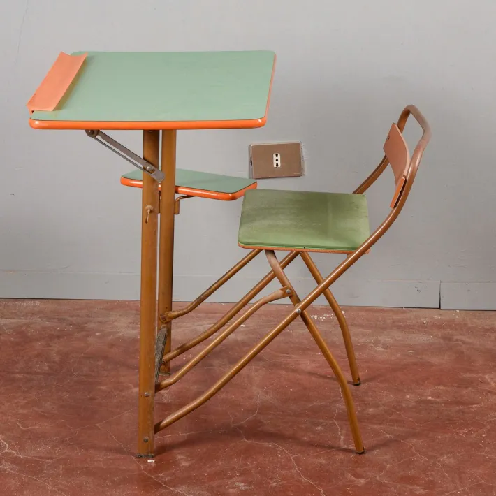 Pamono Vintage Folding School Desk Best