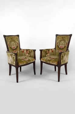 Pamono Vintage French Art Nouveau Salon Set by Eugéne Gaillard, 1900, Set of 3 Hot