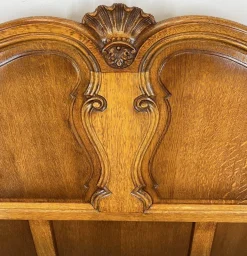 Pamono Vintage French Bed Frame in Oak