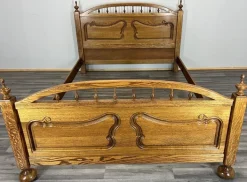 Pamono Vintage French Bed Frame in Oak Best