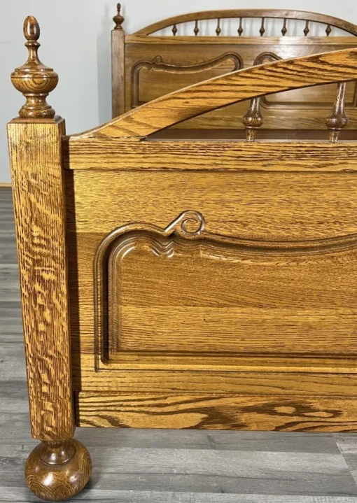 Pamono Vintage French Bed Frame in Oak Best
