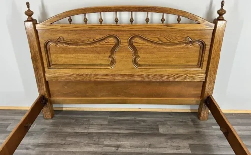 Pamono Vintage French Bed Frame in Oak Best