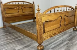 Pamono Vintage French Bed Frame in Oak Best
