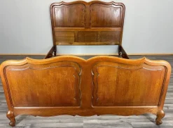 Pamono Vintage French Bed Frame in Oak Clearance