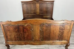 Pamono Vintage French Bed Frame in Oak Sale