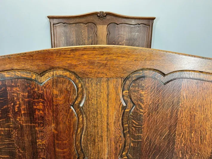 Pamono Vintage French Bed Frame in Oak Sale