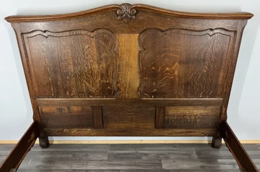 Pamono Vintage French Bed Frame in Oak Sale
