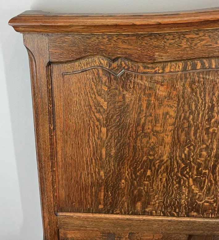 Pamono Vintage French Bed Frame in Oak Sale