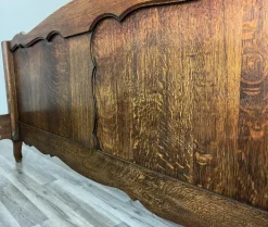 Pamono Vintage French Bed Frame in Oak Sale