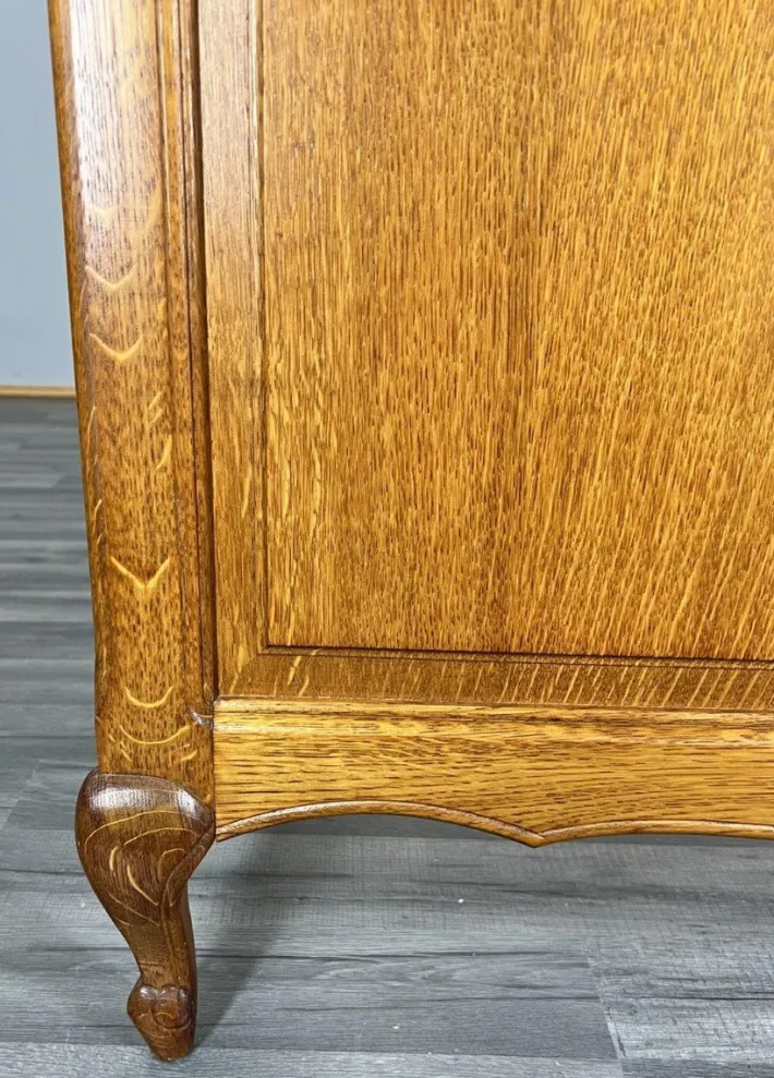 Pamono Vintage French Bed Frame in Oak New