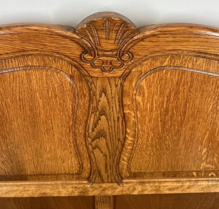 Pamono Vintage French Bed Frame in Oak New