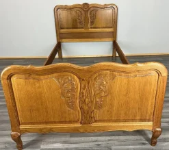 Pamono Vintage French Bed Frame in Oak Hot
