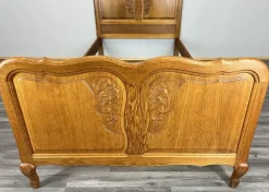Pamono Vintage French Bed Frame in Oak Hot