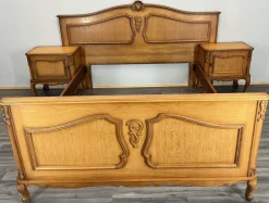 Pamono Vintage French Bed Frame with Nightstands