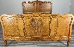 Pamono Vintage French Bed Frame in Oak Sale