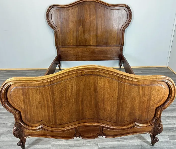 Pamono Vintage French Bed Frame in Walnut Discount