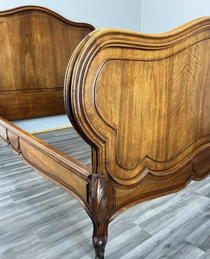Pamono Vintage French Bed Frame in Walnut Discount