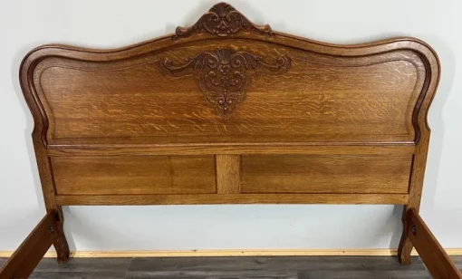 Pamono Vintage French Bed Frame in Oak Outlet