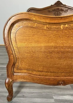 Pamono Vintage French Bed Frame in Oak Outlet