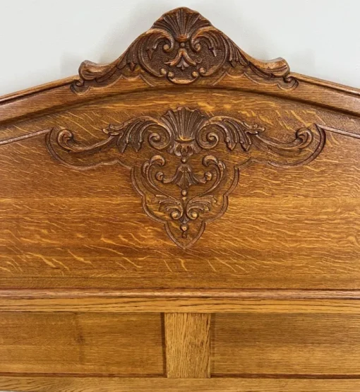 Pamono Vintage French Bed Frame in Oak Outlet