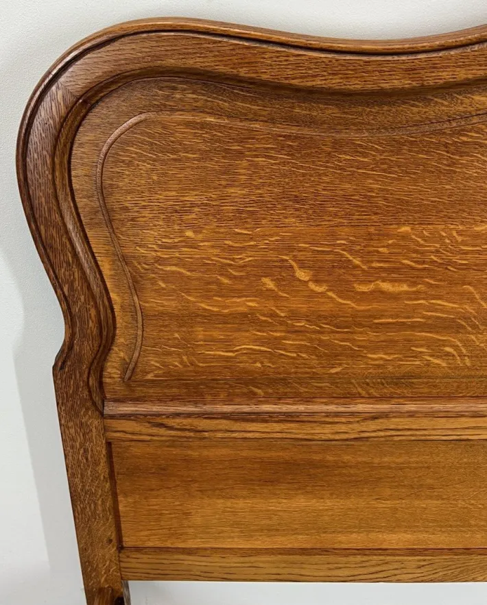 Pamono Vintage French Bed Frame in Oak Outlet