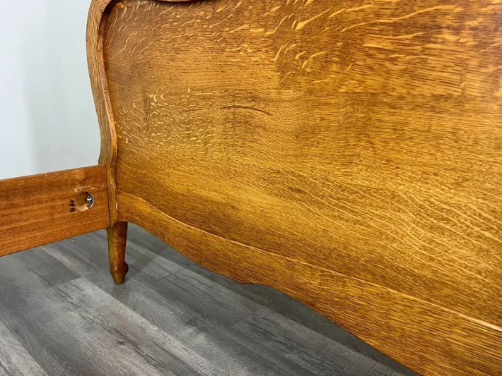 Pamono Vintage French Bed Frame in Oak Outlet