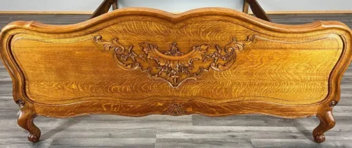 Pamono Vintage French Bed Frame in Oak New