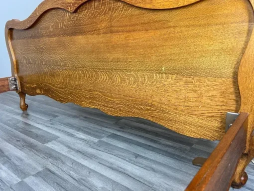 Pamono Vintage French Bed Frame in Oak New