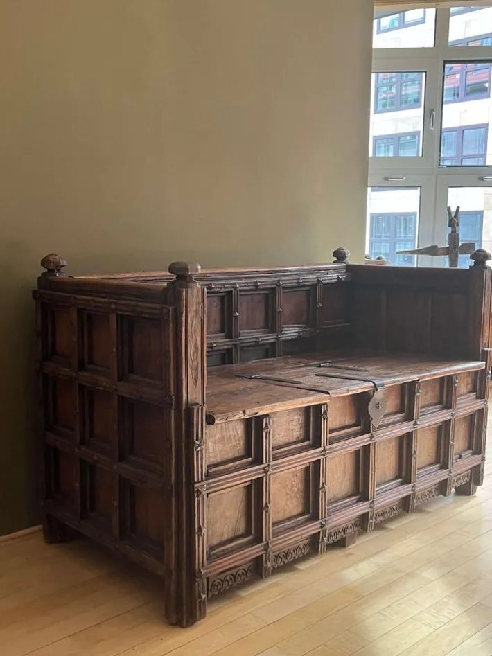 Pamono Vintage French Brown Bench Sale