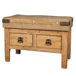 Pamono Vintage French Butchers Block Table, 1920 Online