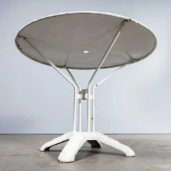Pamono Vintage French Cast Base White Outdoor Table, 1950s Online