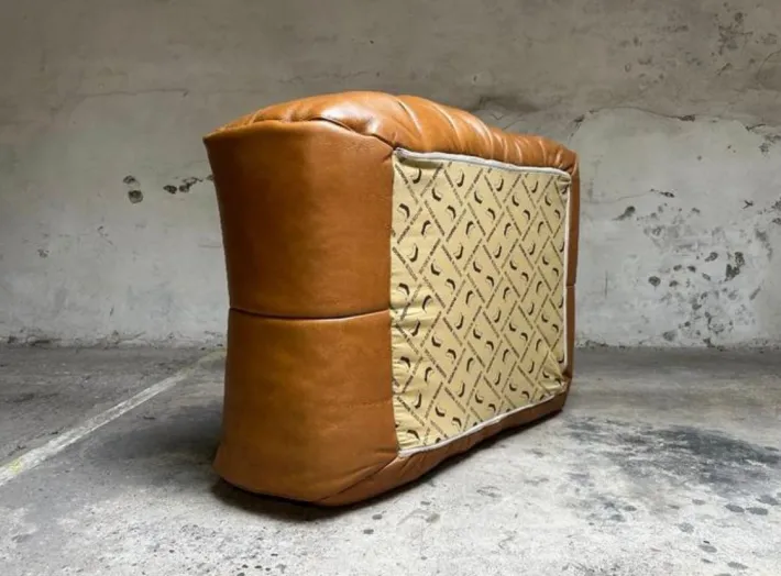 Pamono Vintage French Cognac Leather Lounge Chair from Roche Bobois, 1970s Best